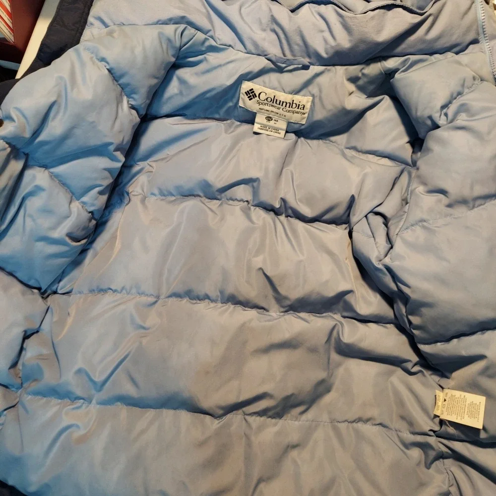 Columbia Jacket Youth‎ 10/12 Blue Gray Insulated Winter Ski Snow Coat